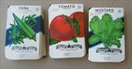  Lot of 150 Old Vintage - MUSTARD - OKRA - TOMATO - SEED PACKETS  EMPTY