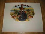  Old Antique CUBAN Inner Cigar LABEL - Tobacco Plantation - Chicago Ill.