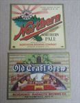 2 Old Vintage 1940's Wisconsin IRTP - BEER LABELS - Northern / Old Craft Brew