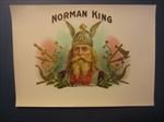  Old Antique - NORMAN KING - Inner CIGAR BOX LABEL - VIKING