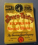  lot of 100 Old 1930's - Seven-Thirty Express TRAIN - WHISKEY LABELS