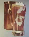 HUGE Old 1950's Vintage SODA FOUNTAIN / DINER - Chocolate MALT - DIECUT Display