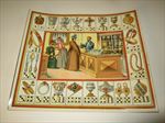 Old c.1890 Antique French Game PRINT JEWELRY / Metalware STORE - Game of Trades 