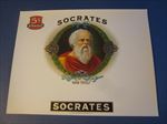  Old Antique - SOCRATES - Inner CIGAR LABEL - " KNOW THYSELF " 