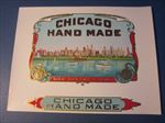  Old Antique - CHICAGO HAND MADE - Inner CIGAR LABEL 
