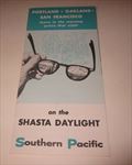Old 1950's S.P. Railroad - SHASTA DAYLIGHT Train Brochure Portland Oakland S.F.