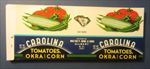 Lot of 100 Old CAROLINA Tomatoes Okra & Corn - CAN LABELS  Gilbert SC