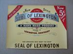  Old Vintage - SEAL OF LEXINGTON - Inner - CIGAR Box LABEL - KENTUCKY