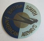 Old Vintage - BRITISH SOUTH AMERICAN AIRWAYS - Luggage LABEL - Airline