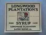  Lot of 100 Old Vintage LONGWOOD PLANTATION'S Syrup LABELS - Louisiana