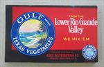  Lot of 100 Old Vintage GULF Texas Vege LABELS  Lower Rio Grande Valley