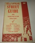 Old Vintage 1939 - STREET GUIDE & MAP - Oakland - Berkeley - Alameda CA. 