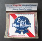  Lot of 100 Old Vintage - PABST BLUE RIBBON - BEER LABELS - Milwaukee