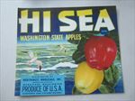  Old Vintage - HI SEA - Apple Crate Label - Wenatchee Washington