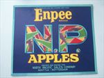  Old Vintage - ENPEE - Apple Crate Label - Seattle - Rotterdam 