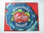  Old Vintage - Wenatchee's BLUE SEAL - Apple Crate Label - Wash. 
