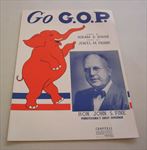 Old Vintage 1942 - GO G.O.P. - Republican Party SHEET MUSIC - John PA. PA. GOV.