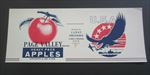 Old Vintage 1940's Page Valley - APPLES - CAN LABEL - Luray VA. - WWII Patriotic