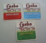 Lot of 3 Old Vintage 1930's - LASKO - SODA LABELS - Horse Racing - N.J. 