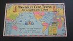  Old Vintage 1930's - WAMPOLE'S Creo-Terpin - ADVERTISING BLOTTER - World Map 