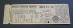 Old 1940's BAY CITIES TRANSIT Railroad Transfer TICKET Los Angeles LINCOLN BLVD