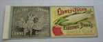 Old Vintage c.1900 - ELECTRIC Sweet Corn CAN LABEL - Olney Floyd Westernville NY