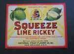 Old Vintage 1920's - SQUEEZE - Lime Rickey - SODA LABEL - New Orleans LA. 