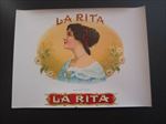 Old Vintage - LA RITA - CIGAR Box LABEL - Inner
