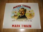  Old MARK TWAIN Inner Cigar LABEL - Samuel Clemens