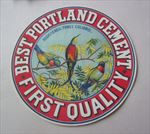 Old Vintage - Best Portland Cement - THREE COLIBRIS - Hummingbirds - LABEL 