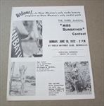 Old Vintage 1972 - MISS SUNBATHER CONTEST - Yucca Naturalist Club - NEW MEXICO