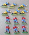 Lot of 12 Old Vintage - FOOTBALL PLAYER - Cake Top - Decorations - Hard Plastic 