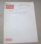 Old 1920's - WILLARD SERVICE STATION Letterhead Document - Palatine Bridge N.Y.