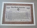 Old 1926 - PIG'N WHISTLE CORP. - Stock Certificate - Restaurant / Soda Fountain