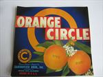  Lot of 50 Old Vintage - ORANGE CIRCLE - Crate LABELS - Orange Cove CA.