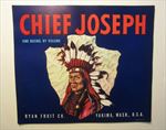  Lot of 50 Old Vintage - CHIEF JOSEPH - Apple Crate LABELS - Indian 