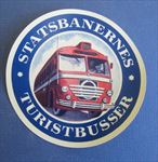 Old Vintage - DANISH State Railways - Tourist Bus - Baggage / Luggage LABEL 