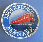 Old Vintage - ENGLAENDEREN Railroad / TRAIN - Baggage / Luggage LABEL - DENMARK