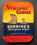  Lot of 100 Old Vintage - VIKINGS CHOICE - SARDINES - LABELS - N.Y.