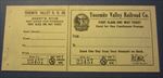Old 1920's Yosemite Valley RAILROAD Co. - FIRST CLASS - One Way - TICKET