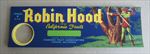  Lot of 100 Old Vintage - ROBIN HOOD - Grape Crate LABELS - Ivanhoe CA.