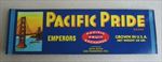  Lot of 100 Old Vintage PACIFIC PRIDE Grape Crate LABELS  San Francisco