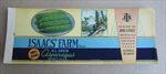  Lot of 100 Old Vintage 1930's ISAAC'S FARM Asparagus CAN LABELS - SML
