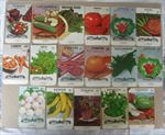Lot of 17 Old Vintage 1970's - Vegetable - SEED PACKETS - PHOTO STYLE - Empty  
