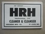  Lot of 50 Old Vintage  HRH Cleaner & Cleanser LABELS - Absorene Mfg Co