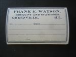 Lot of 50 Old Vintage - FRANK WATSON Druggist Prescription LABELS Greenville ILL