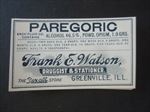 Lot of 25 Old Vintage - PARAGORIC - OPIUM - Pharmacy LABELS - Greenville ILL.