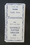 Lot of 50 Old Vintage - Lady Ann TURPENTINE LABELS Goodale Puffer Grocery - ILL.