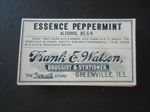 Lot of 50 Old Vintage - ESSENCE PEPPERMINT - Pharmacy LABELS - Greenville ILL. 