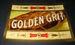  Old GOLDEN GRIT - Outer CIGAR BOX LABEL - Tobacco